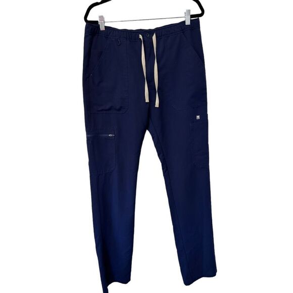 Figs Technical Collection Navy Blue Scrub Pants Medical Men's Large Tall - Picture 1 of 12